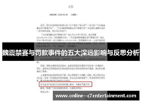 魏震禁赛与罚款事件的五大深远影响与反思分析
